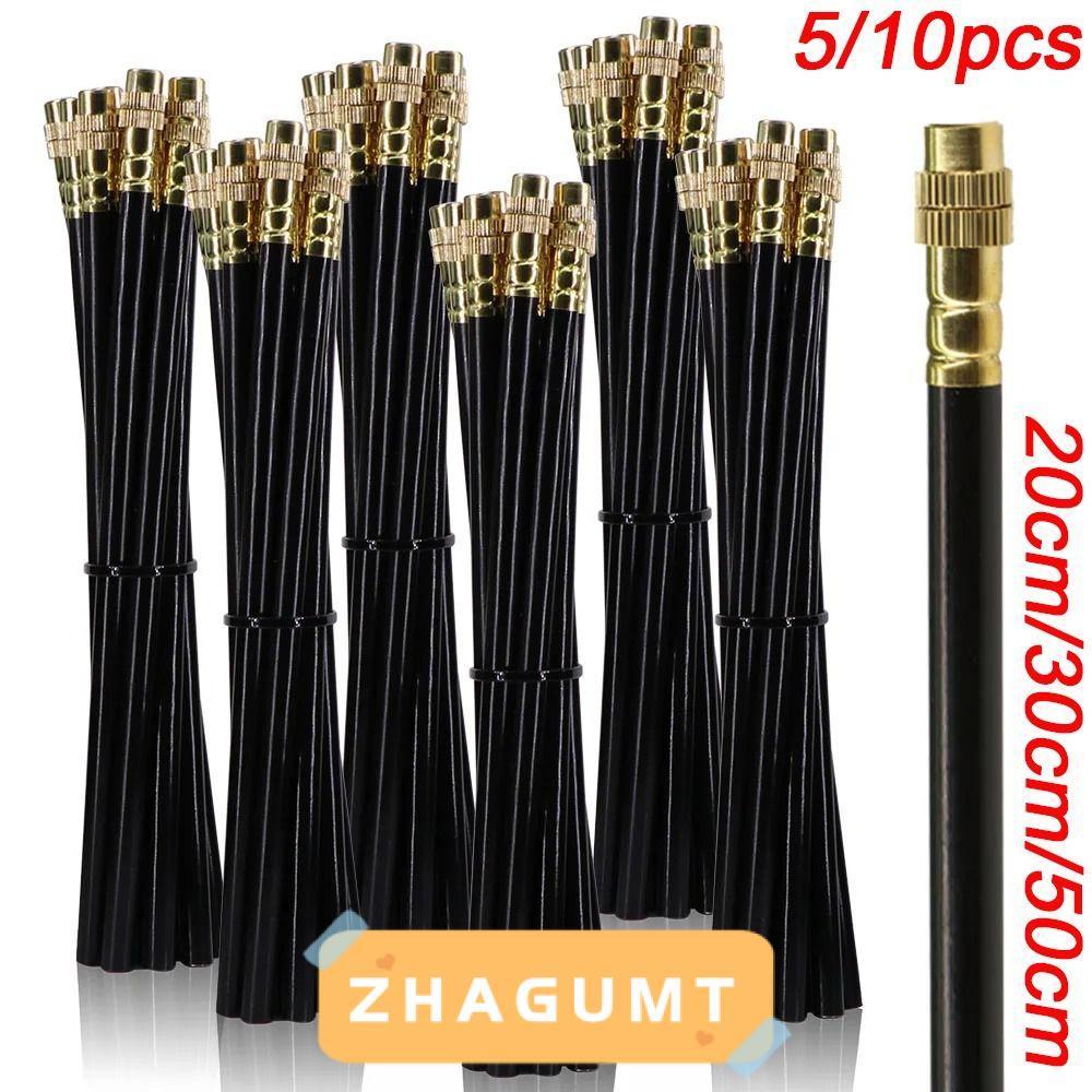 ZHAGUMT366HT 5/10pcs Atomization Sprayer, Brass 20/30/50cm Misting Nozzles, 360° Free-bend Adjustable 8mm Irrigation Auto Watering