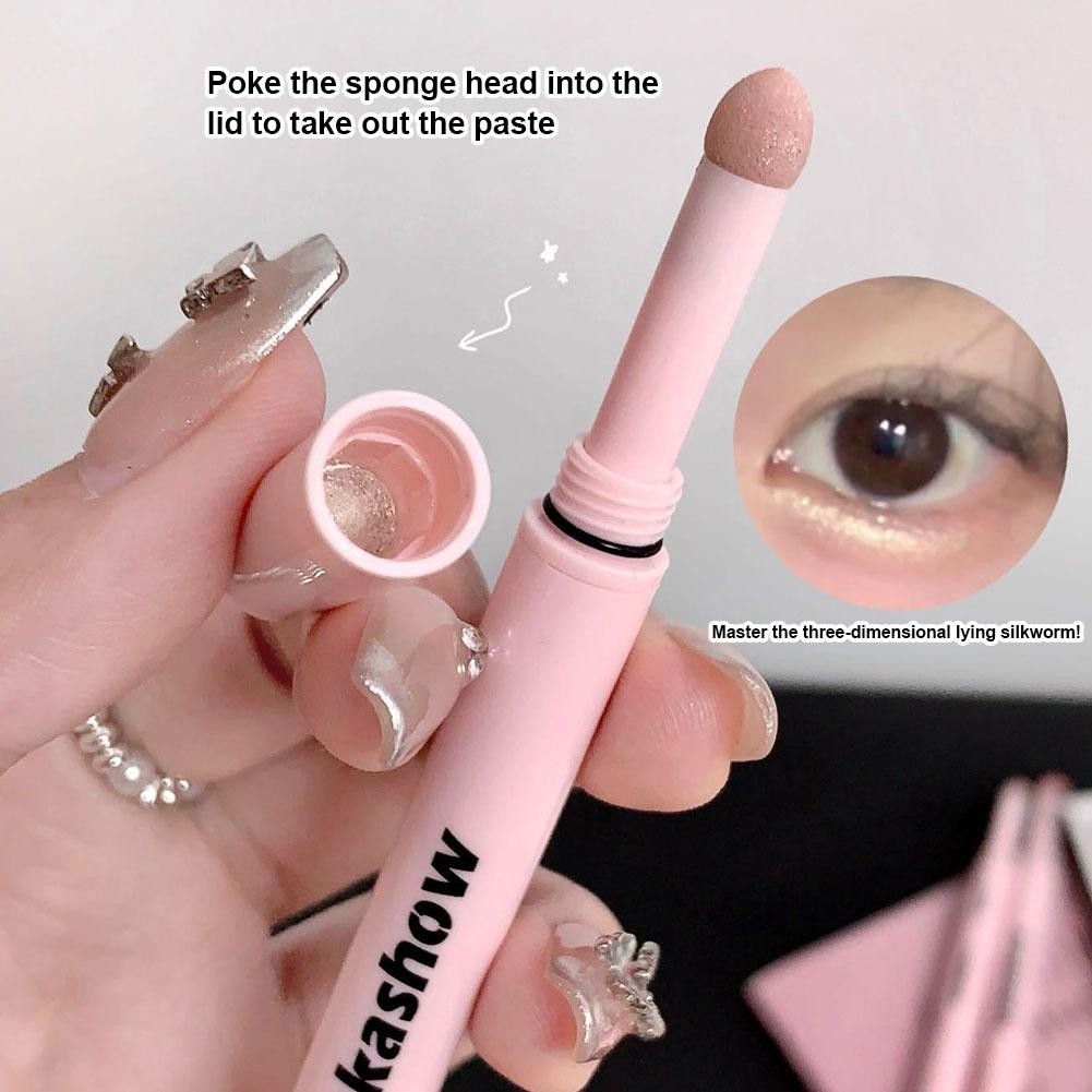 Double Headed Silkworm Pen Smooth Waterproof Eyeliner Pencil L6n6