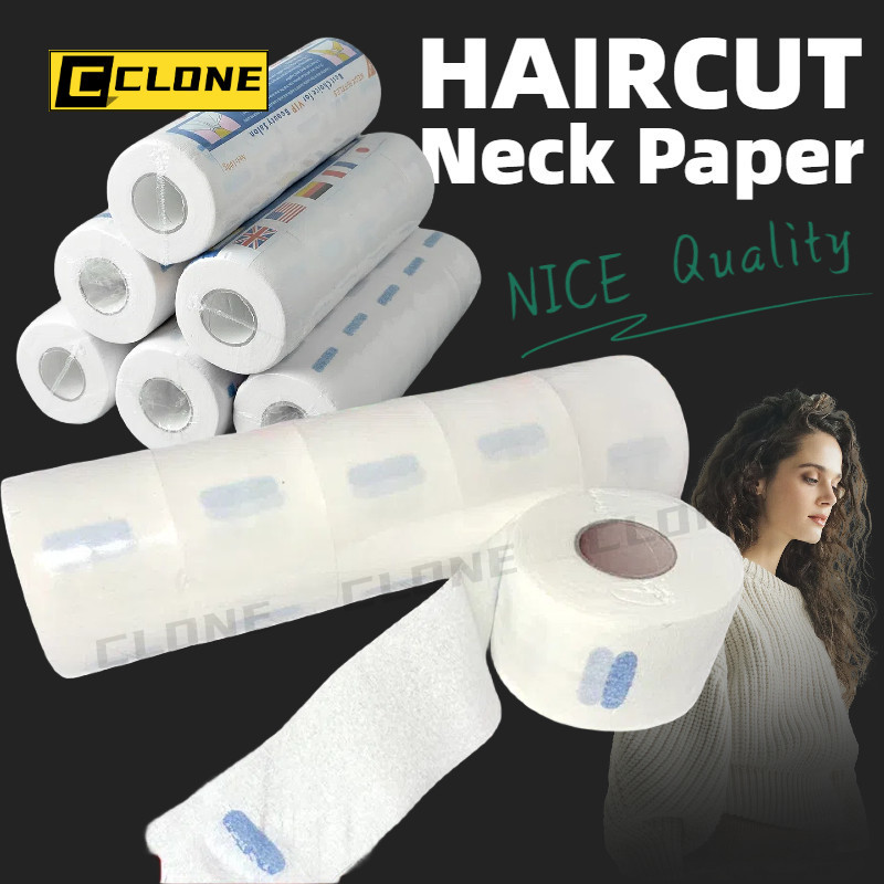 Neck Wrap Ruffles For Salon Hairstyling Barber Shop Disposable Haircut Scarf Paper 5Rolls/Pack