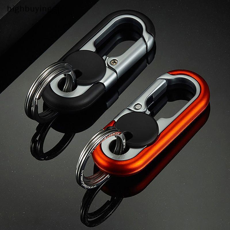 null Car Keychain Creative Key Holder Men Fashion Camping Climbing Metal Key Ring Car Styling Auto Car Keyring Accessories null
