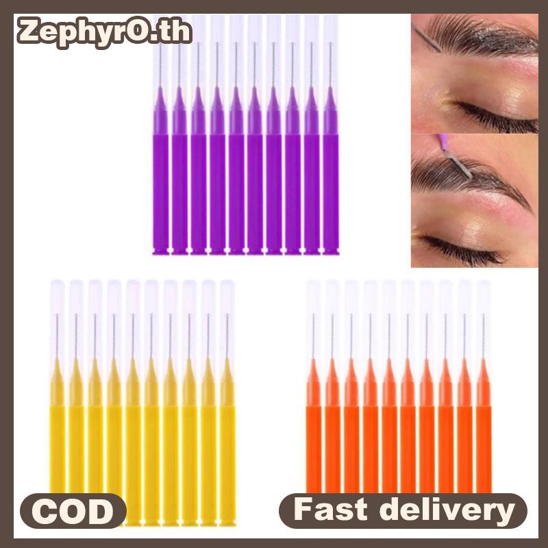 null 10pcs Bendable Micro Brushes Disposable Microbrush Applicators Eyelash Extensions Eyelash Glue Cleaning Brush for Eyelash null