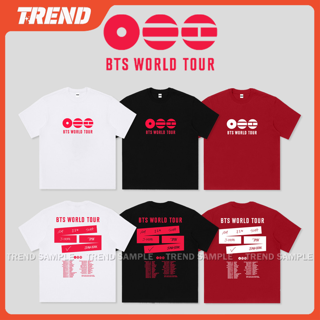 KPOP Bangtan 2026 World Tour Merch - Cotton T-Shirt - Vintage Unisex Casual Wear