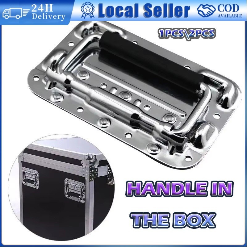 2PCS Stainless Steel Flight Case Handle Flight Container Handles Tool Box Handle Furniture Hardware Accessories 航空箱手柄