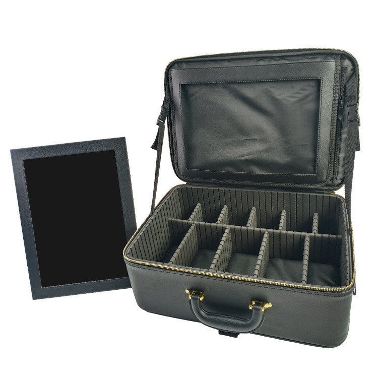 With Cosmetic Bag Storage Bag Bag Tattoo Large-Capacity Simple Multi-Layer Partition Makeup Artist Makeup Tool Portable Cosmetic