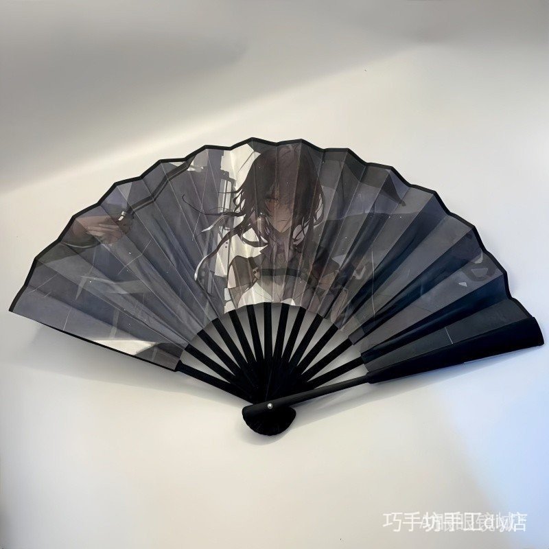 卡芙卡cos古风折扇崩铁游戏人物周边双面绢布撕不烂随身漫展扇子
