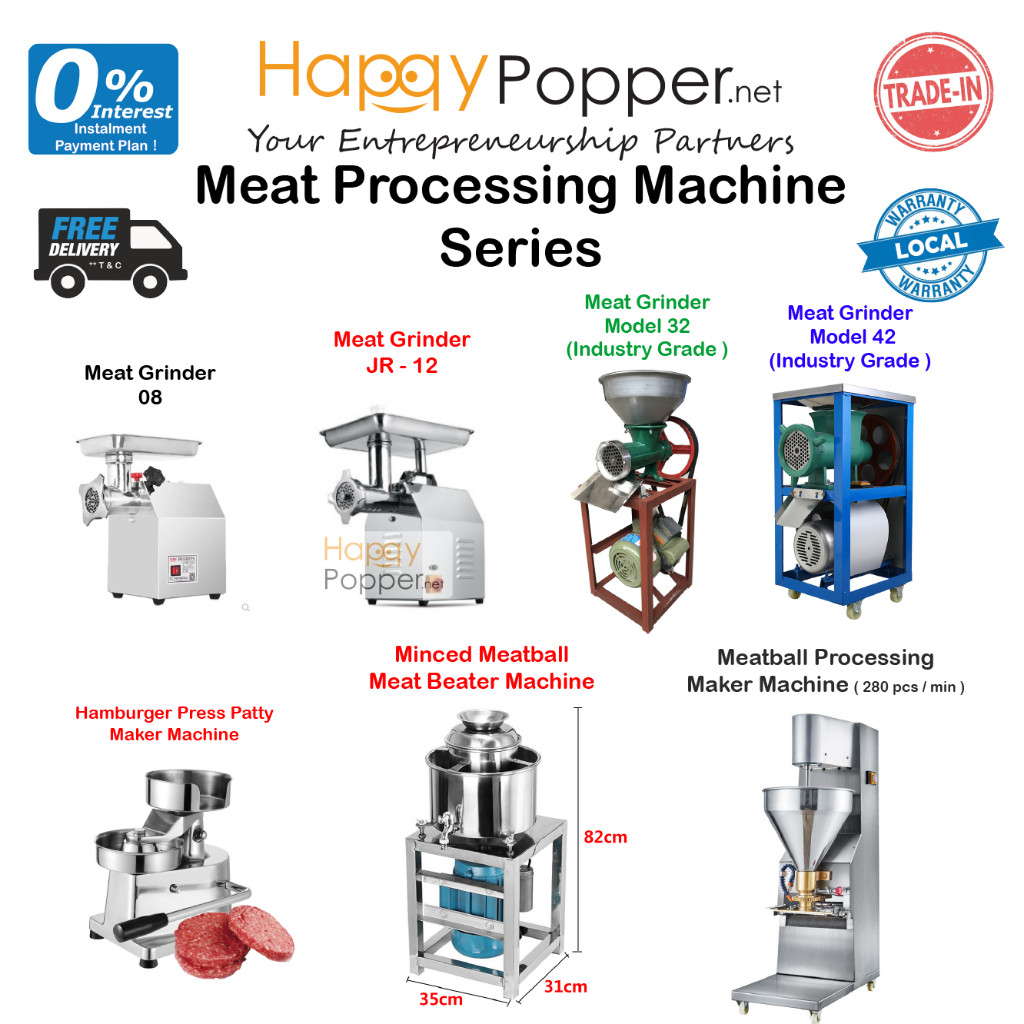Commercial Meat Grinder Machine Meatball Processing Maker Mesin Beater Beating Grinder Hamburger Press Maker Meat Mincer