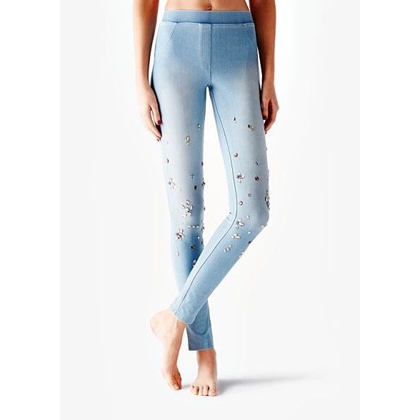 Spanish Rhinestone Spring Summer Leggings for Women