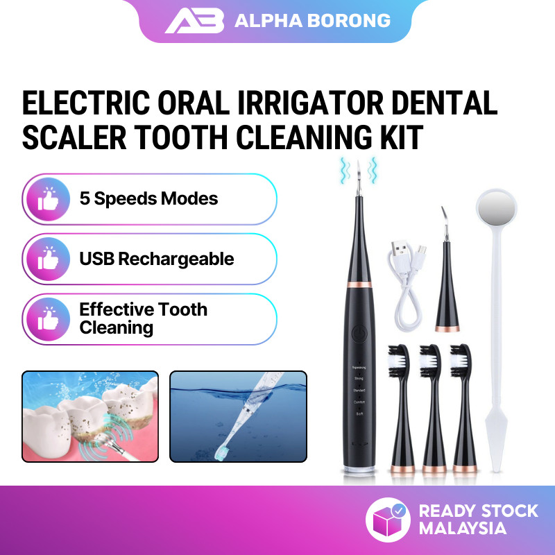 Alpha Borong Electric Teeth Cleaner Oral Care Tool Gum Care Tooth Scaler Tartar Remover Daily Oral Care 电动洁牙器