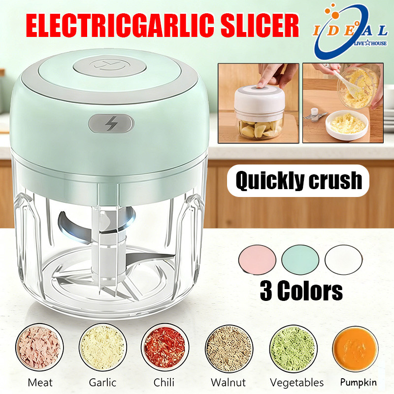 Mini Handheld Blender Electric Garlic Chopper Speedy Food Chopper Portable Blender Spin Chopper Meat Grinder
