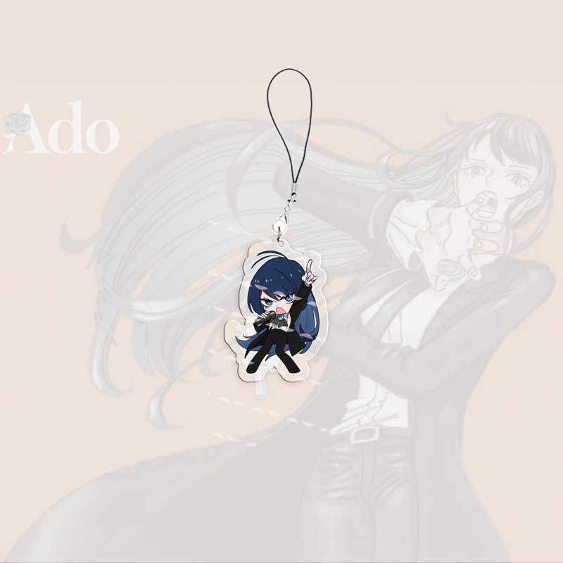 Acrylic Japanese singer Ado Mobile Phone Charms Ado Small Pendant Phone Chain Keychain accessories Fans Gifts