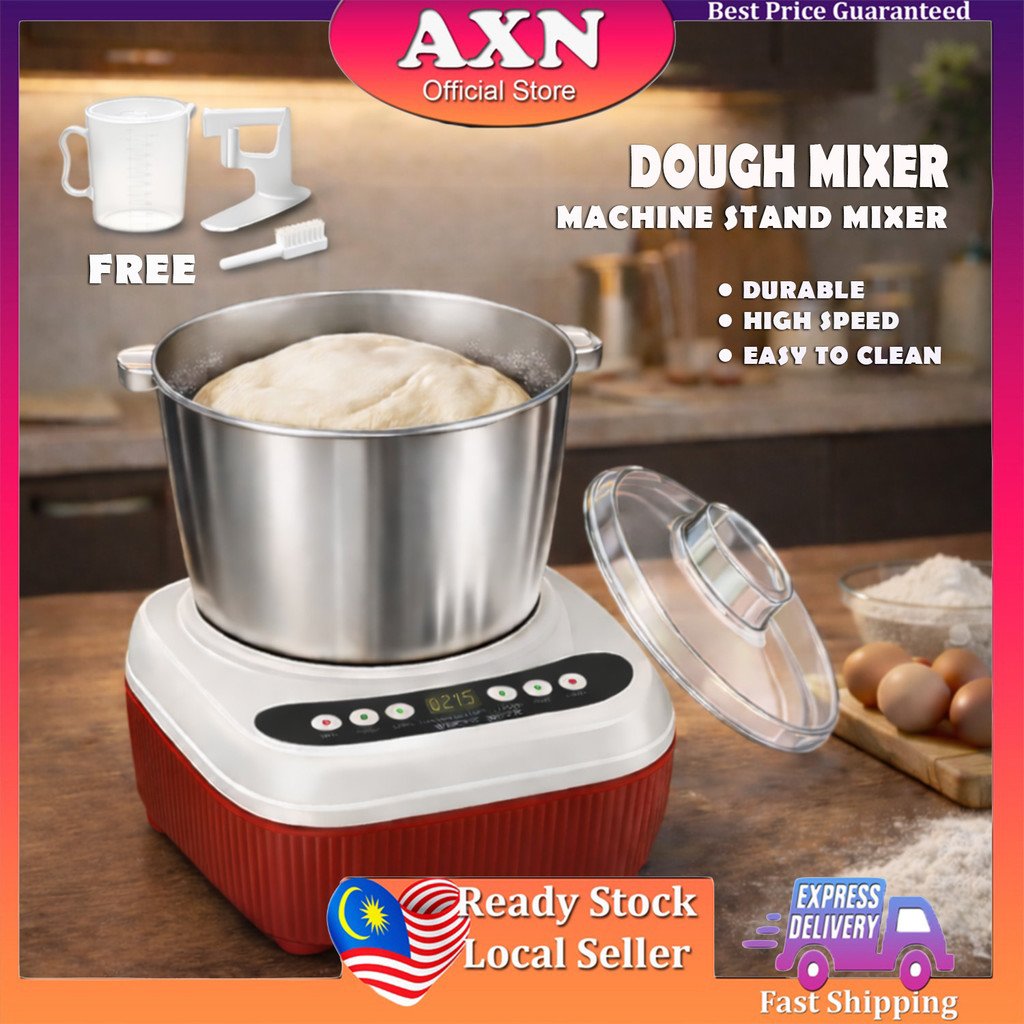 Axn 5.5L Electric Dough Mixer Machine Stand Mixer Food Dough Mixer Machine Bakery Tepung Mesin (Mesin Pengadun)