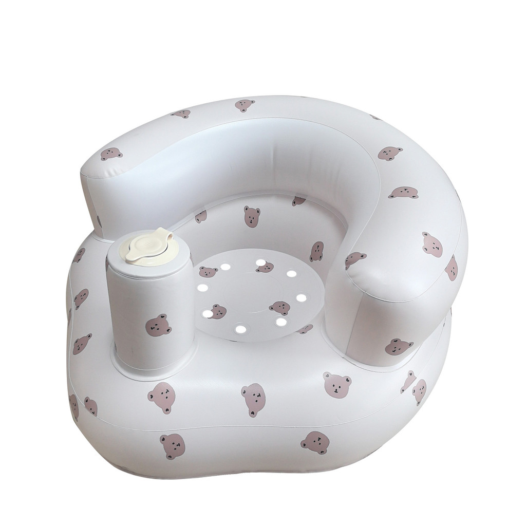 Baby Learning Seat Training Chair PVC Inflatable Shock-resistant Baby Sofa Portable Child Learning Seat Newborn Learning Seat Toddler Assist