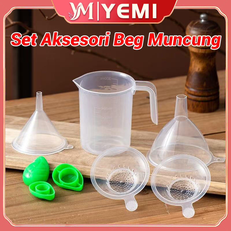 Tool Set Aksesori Beg Muncung Corong Jug Sukatan Filter Jug Penutup Spout Pouch Filling Kit for Dadih Jus Sirap Bandung
