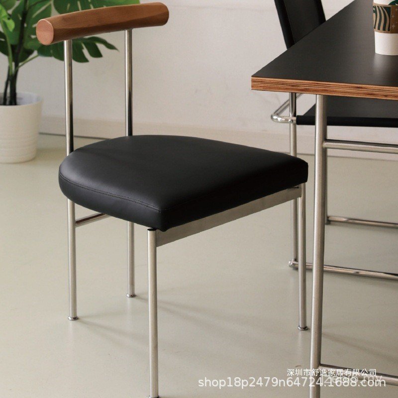 Chair Log Household Chair Extremely Solid Wood Medieval Simple Dining Chair Dining Table Cafe Leisure Backrest Nordic Solid Wood UPR5