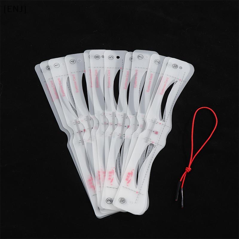 [ENJ] 12Pcs Silicone Eyebrow Stencils Makeup Eyebrow Drawing Guide Card Template DIY Makeup Accessories null