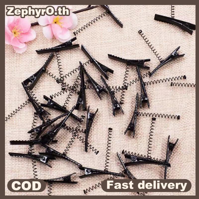 null 10Pcs Bla Metal Hairpin Manual DIY Yellow Du Felt Doll HairClip Spring Clip Dubill Clip Headwear Barrette Hair Accessory null