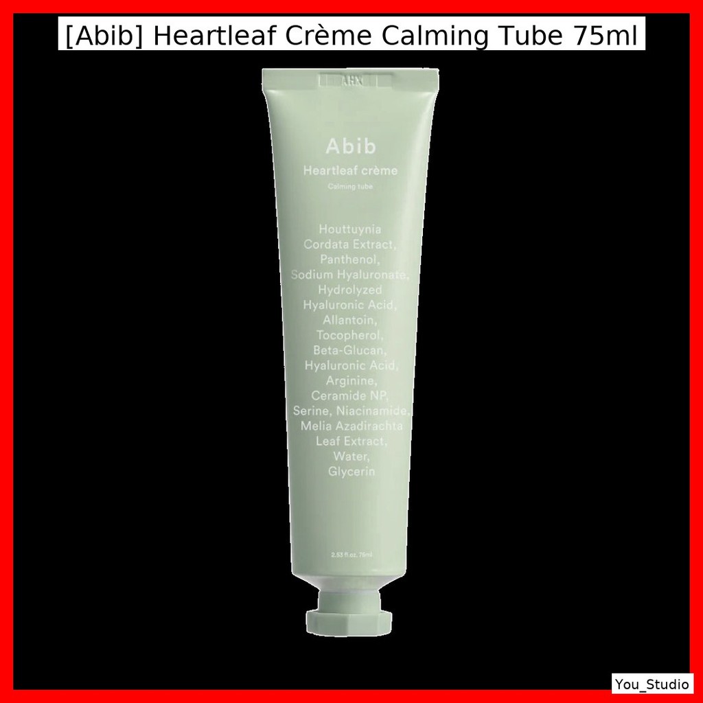 [Abib] Heartleaf Crème Calming Tube 75ml / Soothing, Hydrating by You_Studio