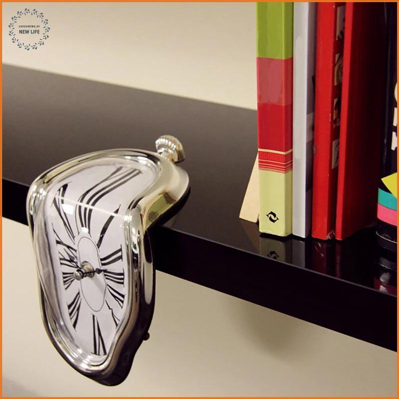 [LS] Distorted Wall Clos Surrealist Salvador Dali Style Wall Watch Decoration [PH]