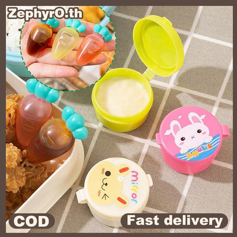 null Cartoon Sauce Bottle Mini Bento Box Animal Friend Soy Sauce Box Tomato Sauce Honey Salad Sauce Container Bento Box Accessories null