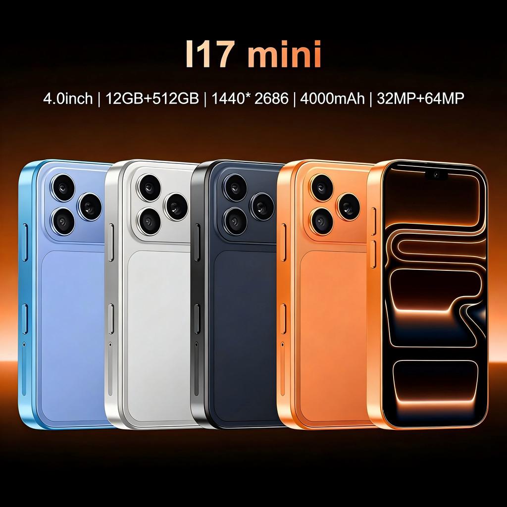 【Best Seller】New Mini Smartphone I17 Promax Mini | 4.0" HD Mini Phone | 5G/4G Network Handphone | Memory 12GB+512GB | Student Phone | Android Phone Murah | 4000mAh Telefon | Backup Phone Suitable For Gifts Ready Stock COD