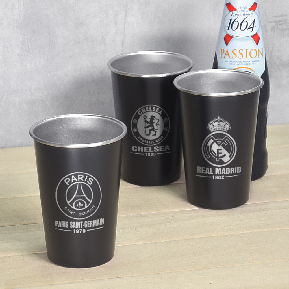 Football Team Merchandise Souvenir Water Cup 304 Stainless Steel Water Cup Royal Malaysia Paris Merchandise Cold Drink Beer Cup [cxS]