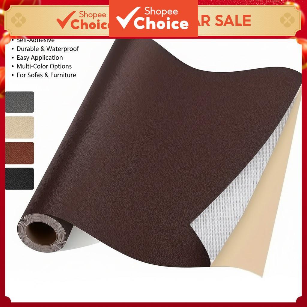 Leather Repair Patch 2pcs 30x20cm Self-Adhesive Waterproof Fix For Couch Furniture In Black White Pink Blue Multi-Color New Year Home Refresh 2026