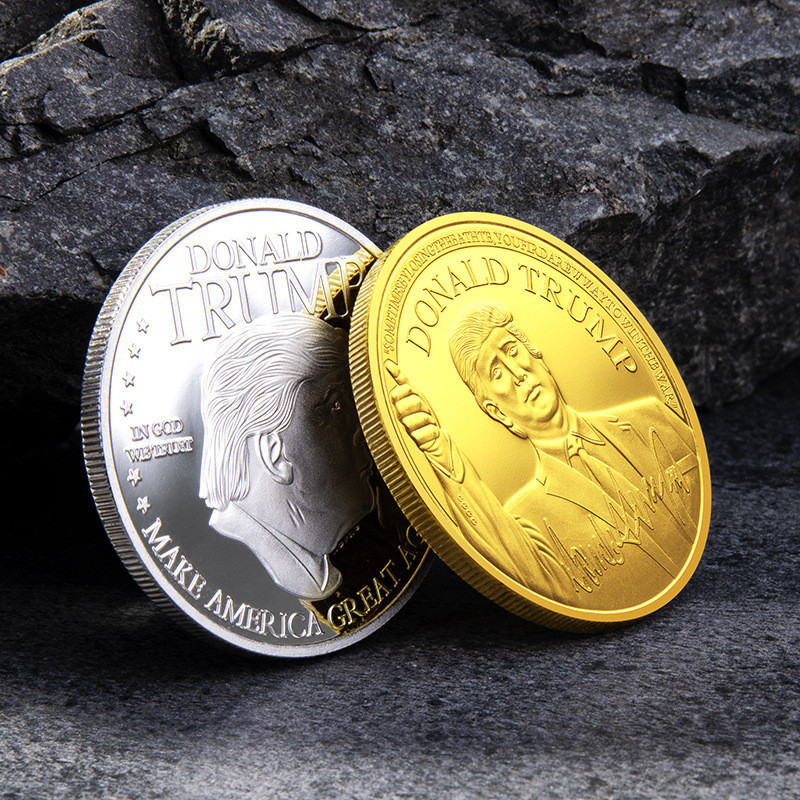 Trump commemorative coin Trump virtual coin commemorative medal TRUMP metal coin production