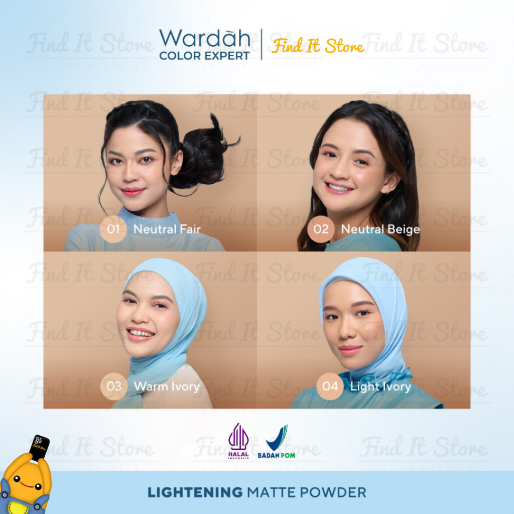 Quality Durable Wardah Lightening Matte Powder 20g Loose BPOM - Image 2