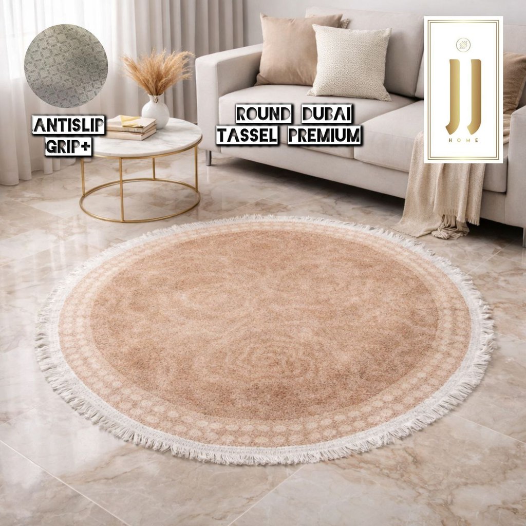 jjhome Round Dubai carpet Specialist Grip+ Luxury