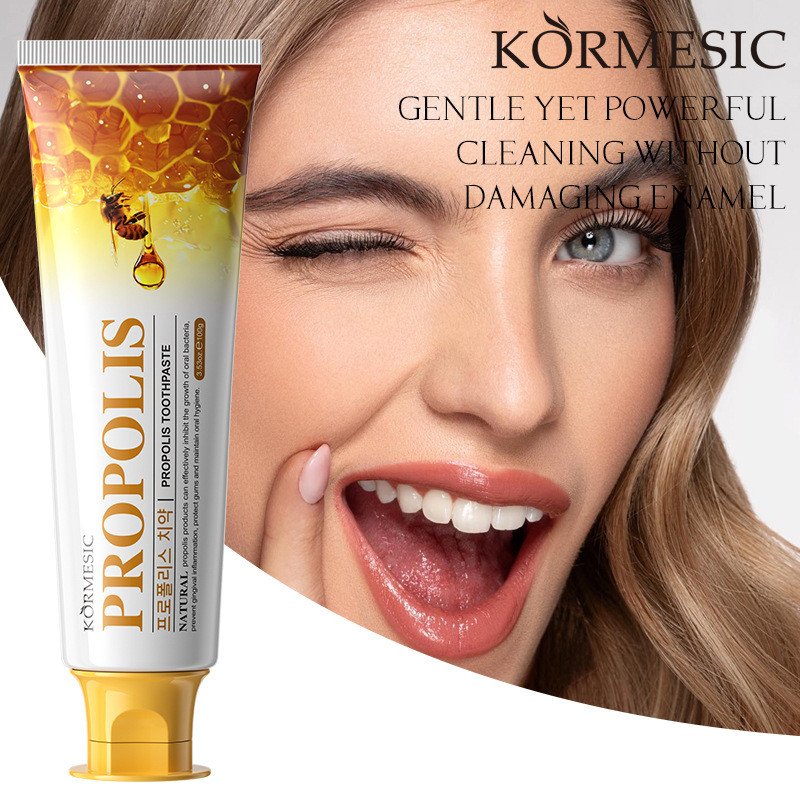Ready Stock Fast Shipping KORMESIC All English Deep Clean Oral Clean Propolis toothpaste toothpaste Manufacturer548926306