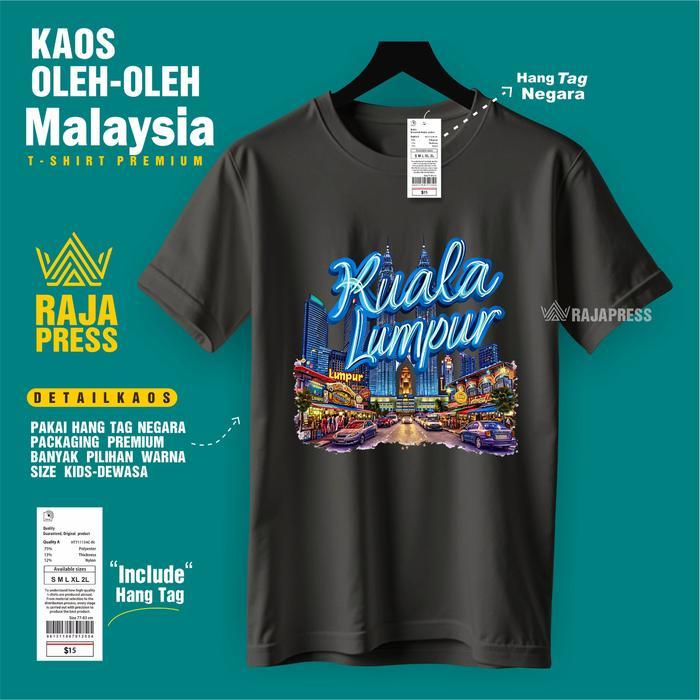 Souvenir MalaysiaT-Shirt Party Memorabilia T-Shirt Kuala Lumpur Souvenir Malaysia Distro Men's Top Graphic T-Shirt #7