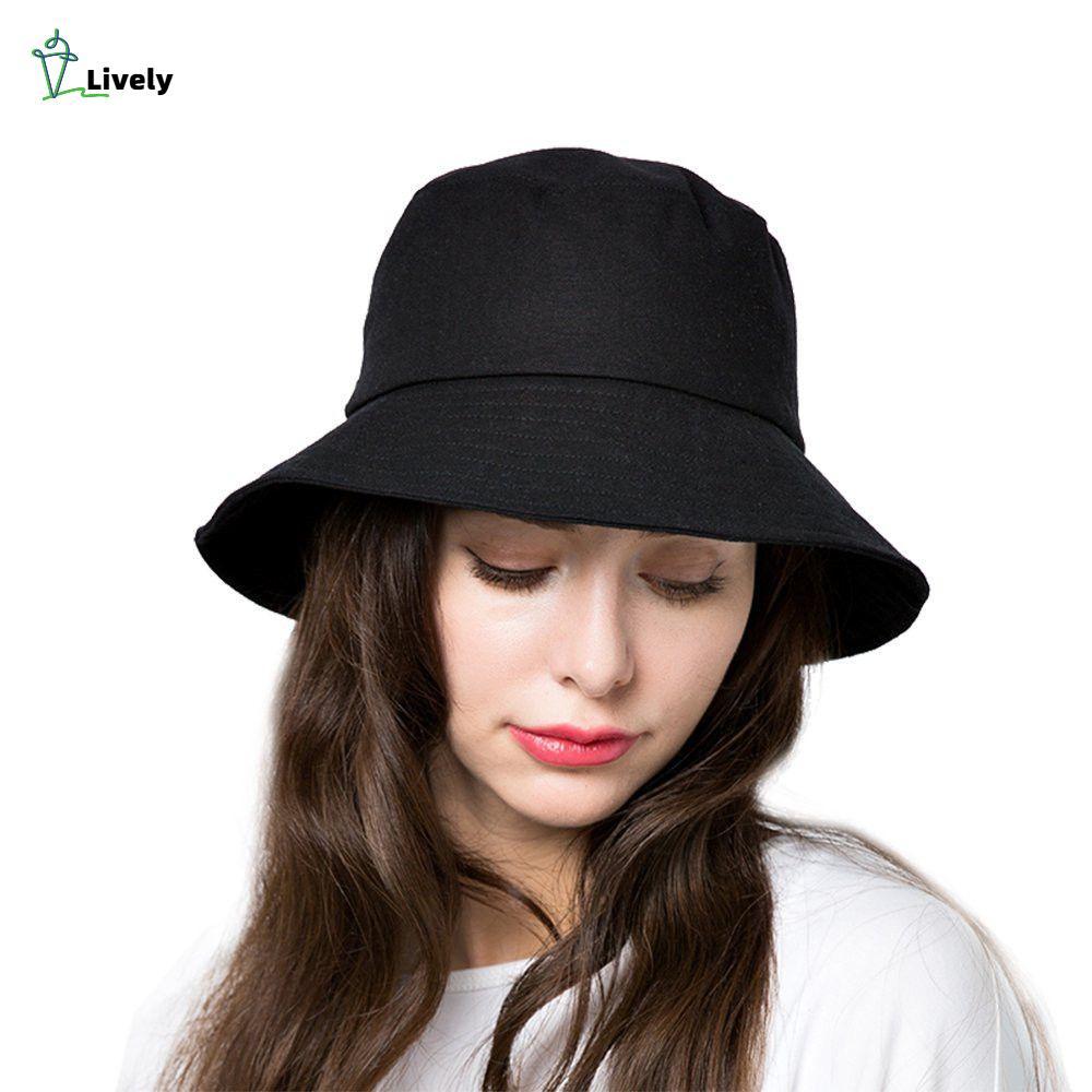 LIVELY Beach Cap Outdoor Sunscreen Panama Hat Spring Summer Anti-UV Sun Hat