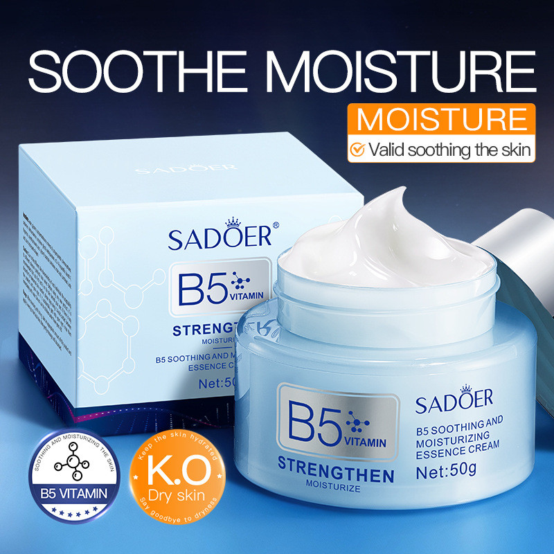 SADOER Krim Esen Pelembap Mendalam yang Menenangkan dengan Vitamin B5