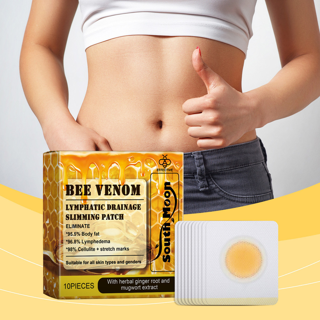 Bee Venom Body Care Patches – Herbal Essence Body Stickers | Gentle Nourishing Skin Care Patches | Easy Lazy Girl Body Beauty Treatment | Natural Wellness Body Patches