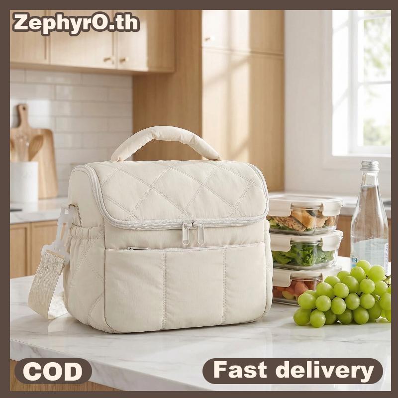 null New Nylon Lunch Bag Reusable Multi-functional Insulated Lunch Box Leakproof Insulated Bag Women Special Purpose Bags null