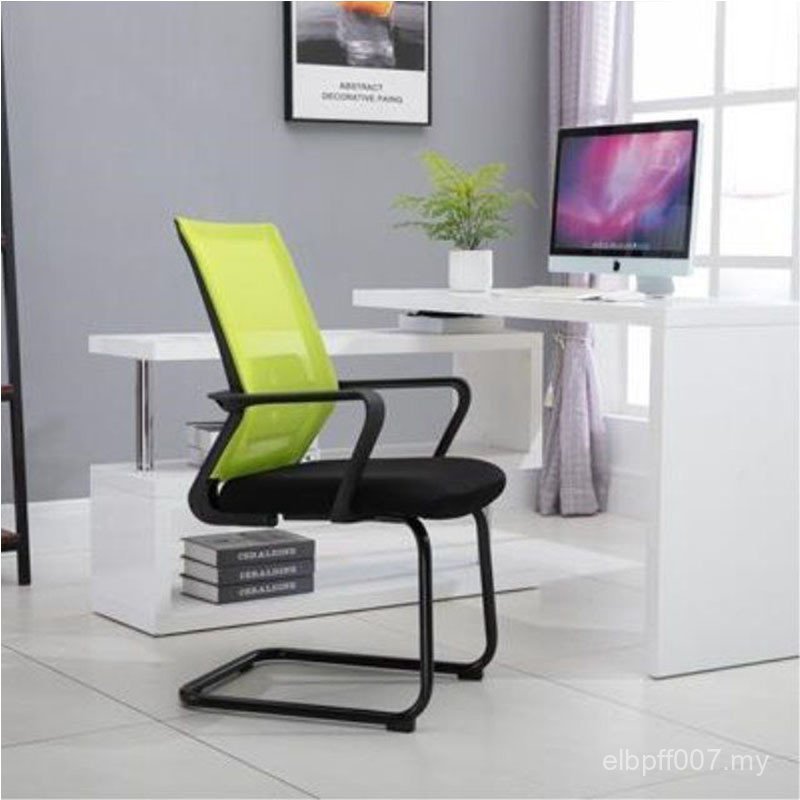 Comfortable Chair Conference Computer Bow Mahjong Household Chair Sedentary Chair Office Chair Simple Chair Chess Card Ergonomic QS1N