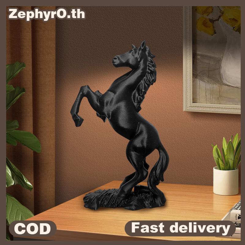 null 3D Printed Horse Statue Pegasus Sculpture Horse Year Ornament Modern Animal Art Decor Success Symbol For Home & Office null