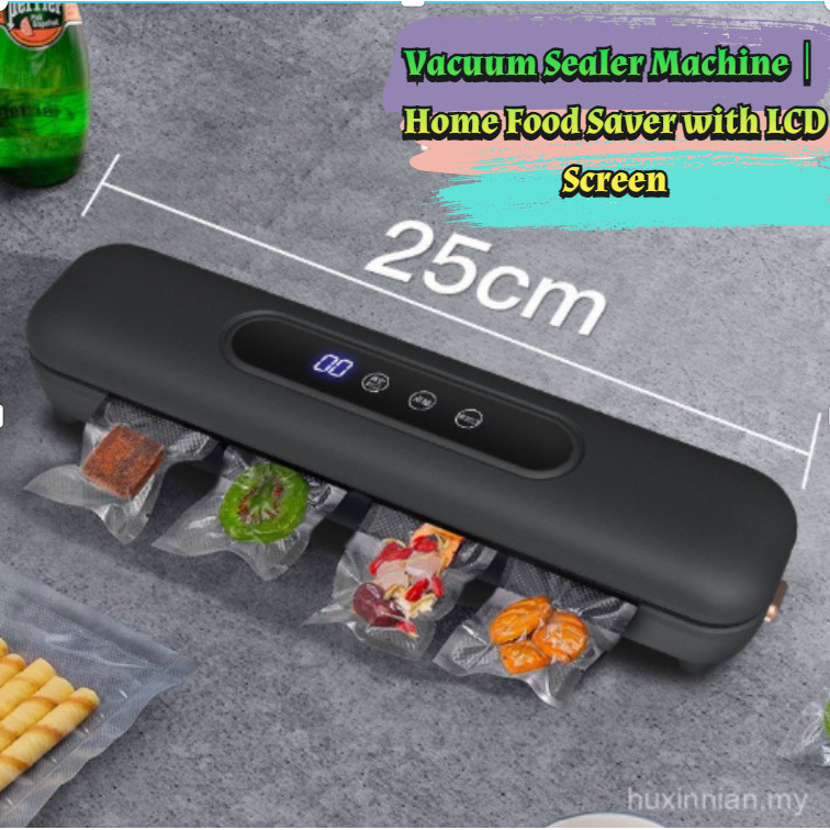 ✨✨Vacuum Sealer Machine｜Home Food Saver with LCD Screen, Dry & Moist Modes