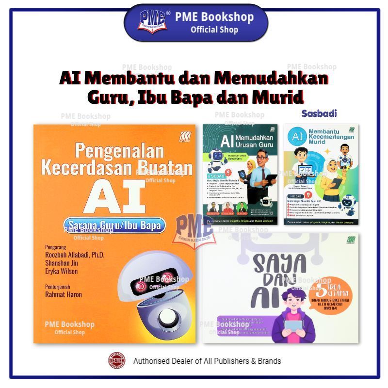 【PME Bookshop】 Sasbadi: AI Membantu & Memudahkan Guru, Ibu Bapa dan Murid - Buku Panduan AI Harian