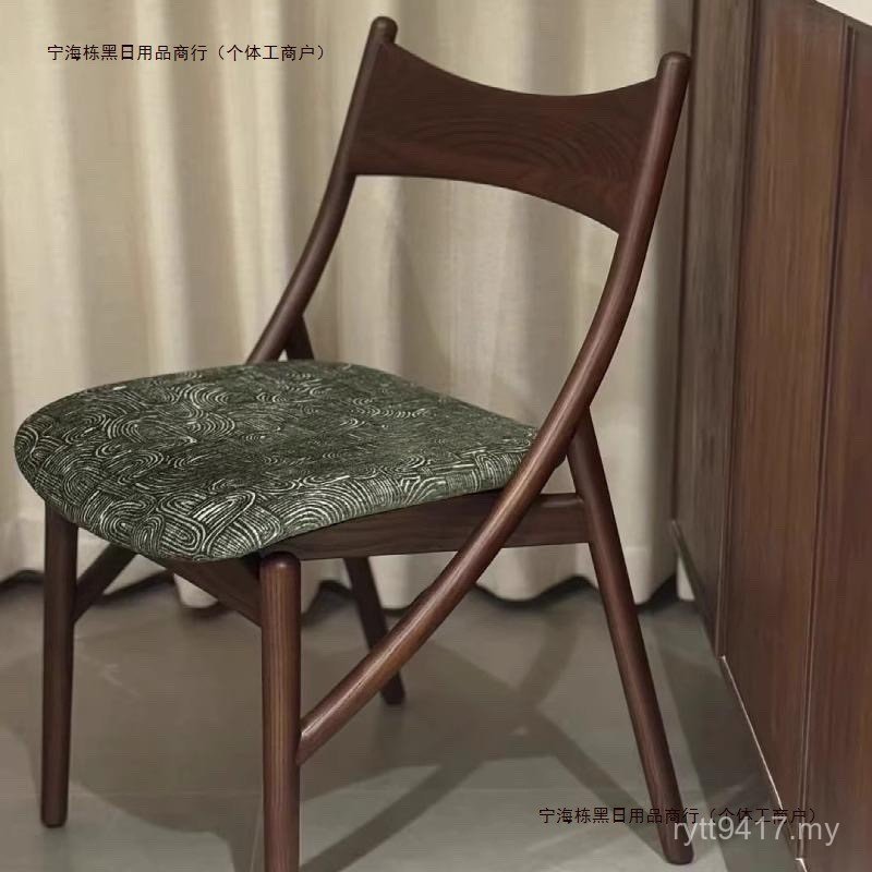 Dining Chair Simple Cat Bag Nordic Restaurant Designer Chair Household Chair Real Retro Post Light Back Chair Luxury AVUW