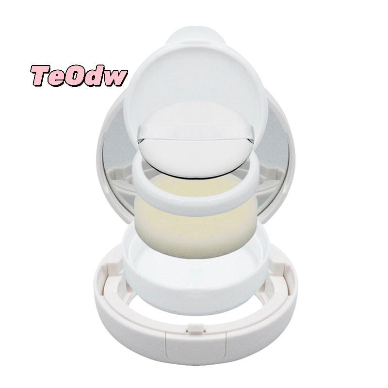 [TeOdw-t] 15g/0.5oz Empty Air Cushion Puff Box Portable Cosmetic Makeup Case Container With Powder Sponge Mirror For BB Cream Foundation [NEW]
