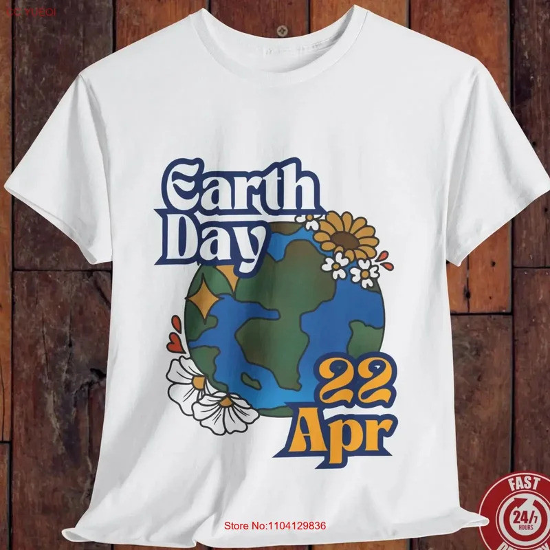 Thick Cotton T-Shirt For The World Environmentally Friendly April 22 Nature Lovers Sustainable Clothing To Create