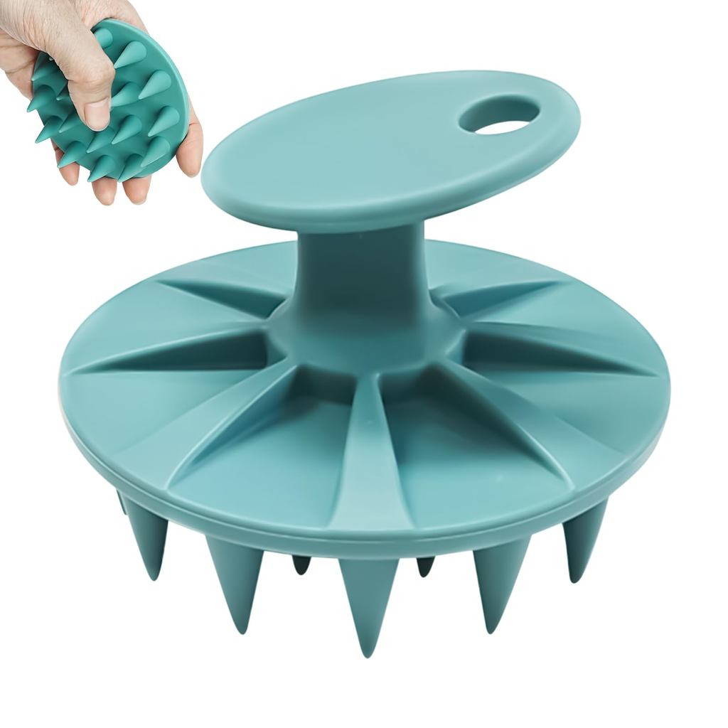 Silicone Scalp Massager Shampoo Brush Shower Comfortable Bath Cleaning Scrubber