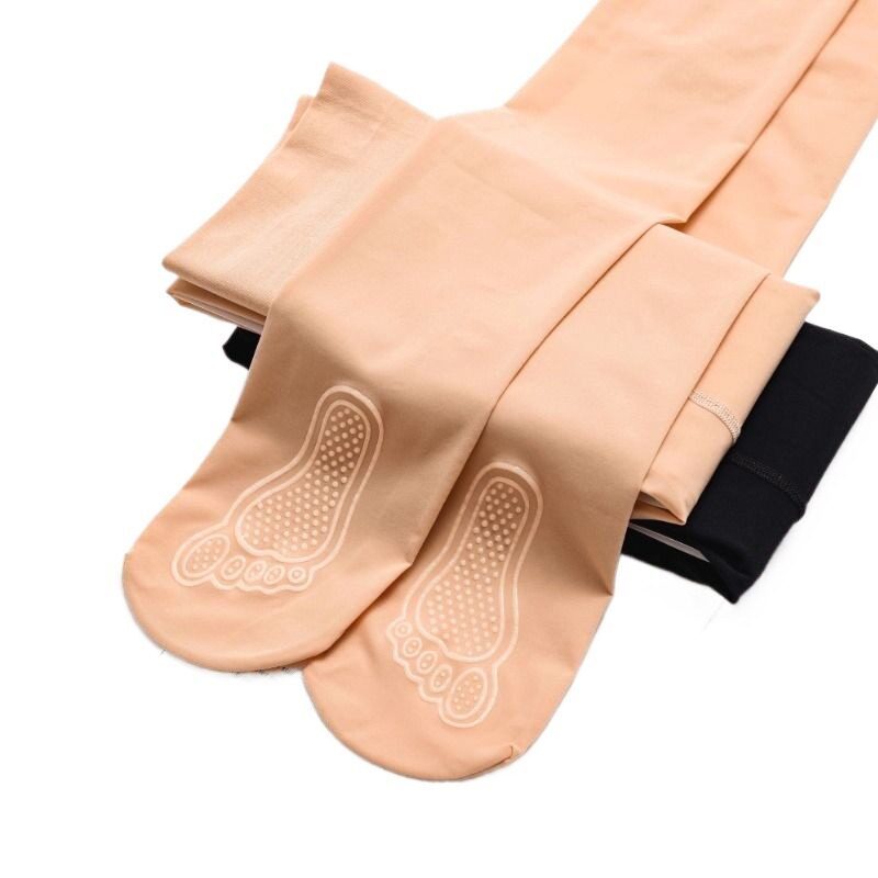 Bare Leg Anti-Slip Spring-Autumn Leggings - Large Size Flesh Tone