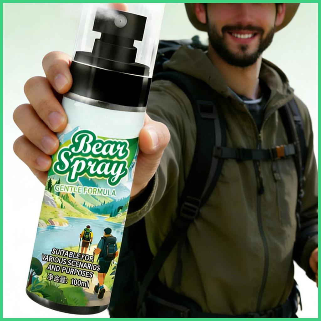 Bear Spray Long Range 100ml Quick Release Long-Range Protection Self Defense Spray for Hiking Camping Animal Lion dimmy