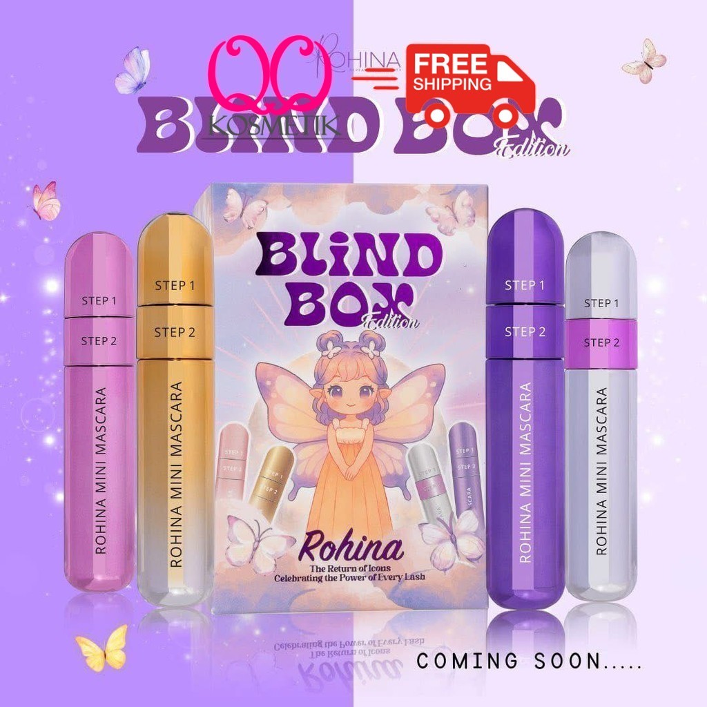 ROHINA Blind Box Edition 7ml | Mascara New Limited 2021 2024 Rosegold Secret Lash Bulu Mata lentik