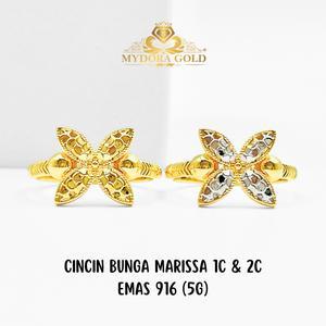 MYDORA Cincin Bunga Marissa (5G) l EMAS 916/22K