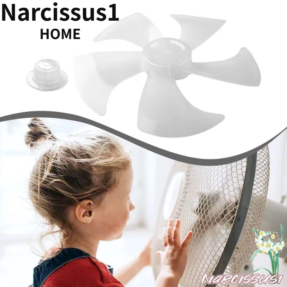NARCISSUS Five Blades Fan, Plastic Slow Noise Fan Blade,  Big Wind Leaf Floor Fan for Pedestal Fan Table Fan Wall Fan