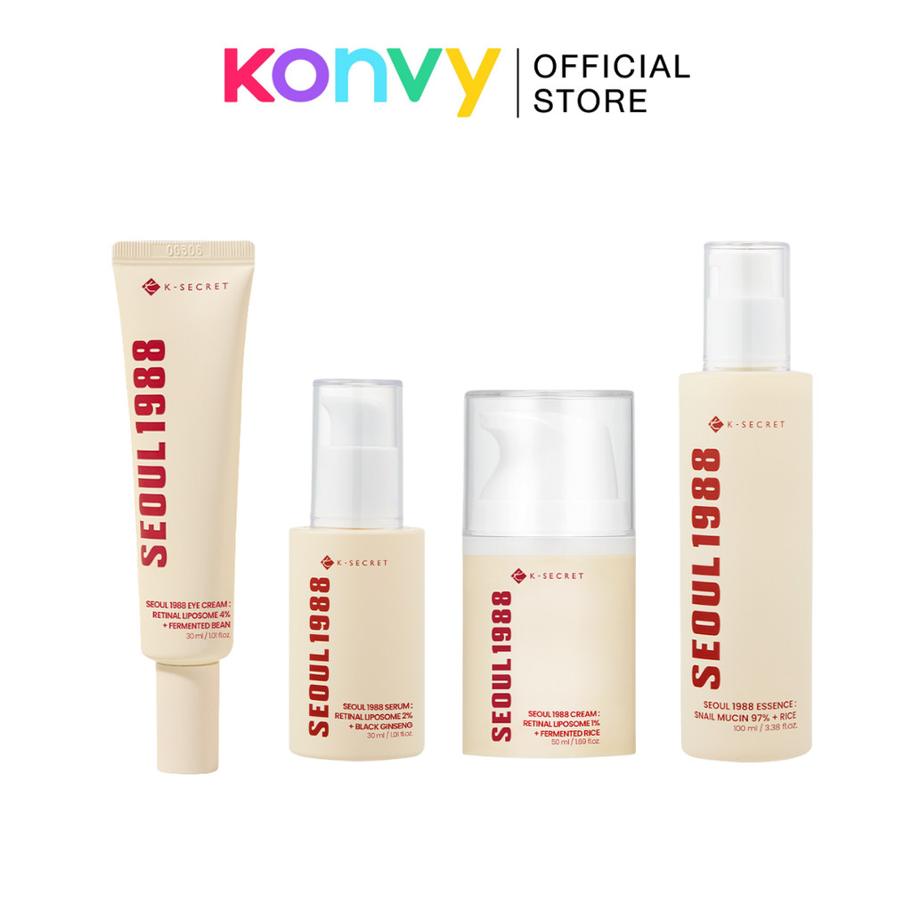 K-SECRET SEOUL 1988 Series : Snail Mucin / Retinal Liposome / Niacinamide