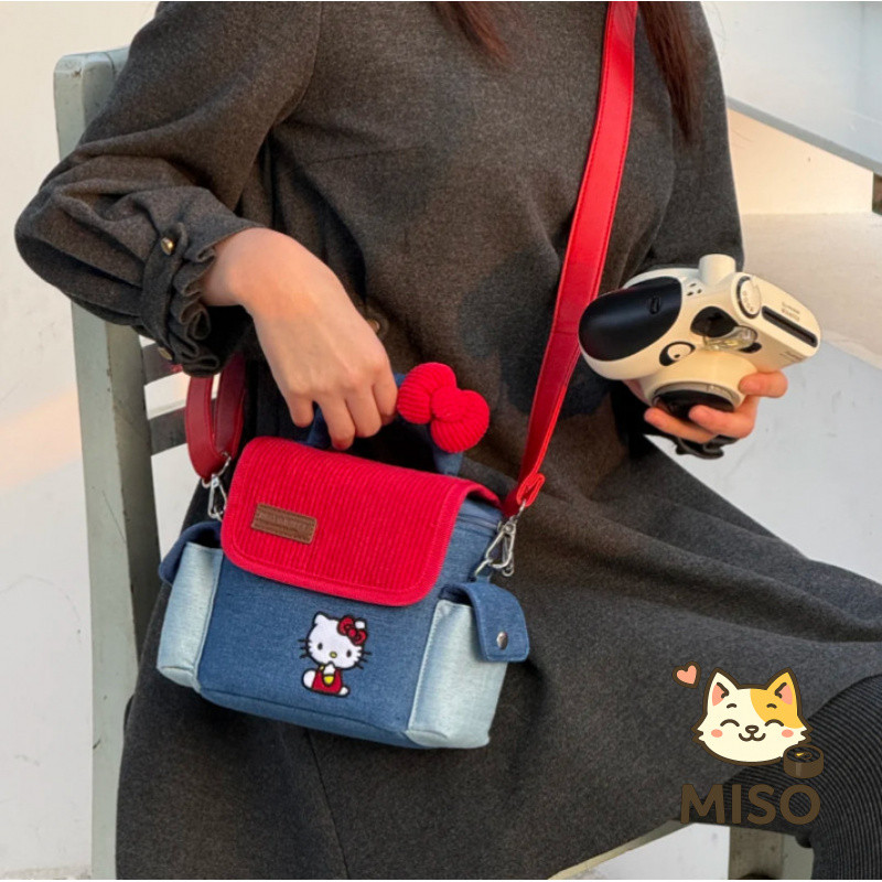 Ready Stock New Style Super Power Pack Hellokitty Cute Camera Bag KT Camera Bag Fuji Canon r Sony Polaroid Shoulder Messenger Portable Small Bag